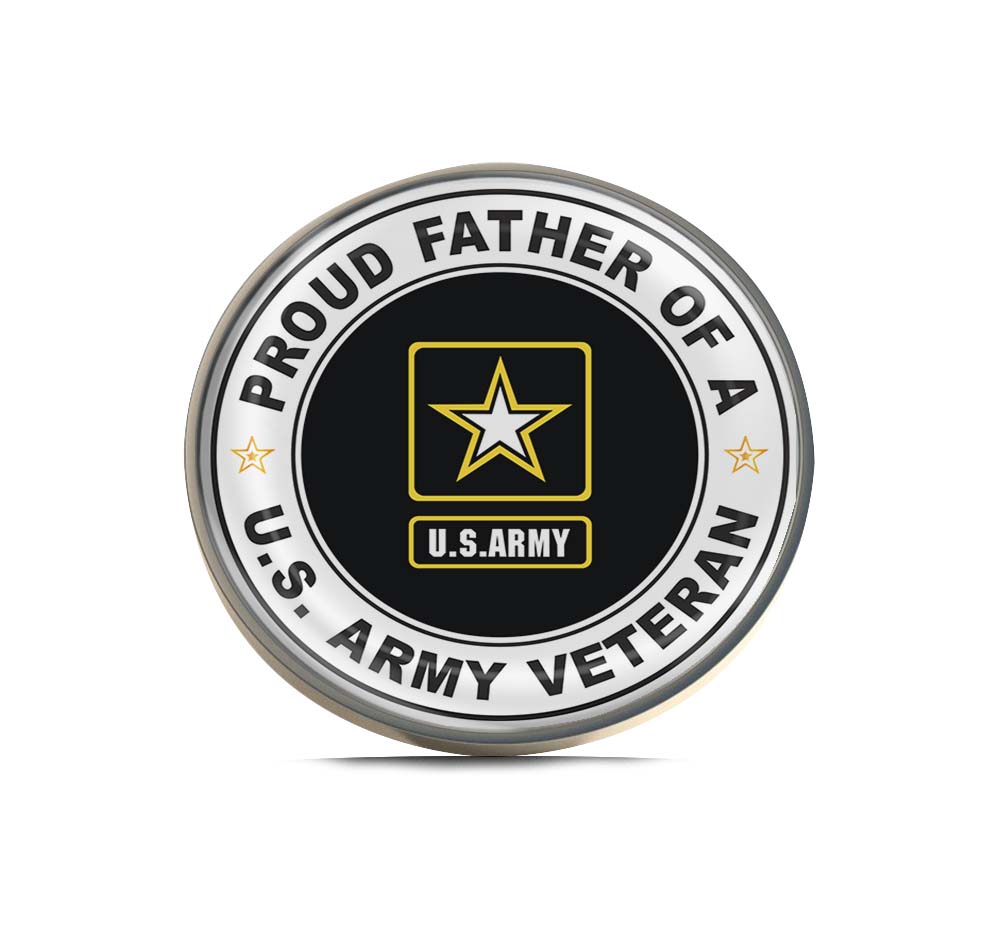 U.S. Army Veteran Proud Father Limited Edition Lapel Pin Exclusive Metal Brooch Badge Accessories For Backpack, Clothes, Hats | Cute Gifts and Collectibles