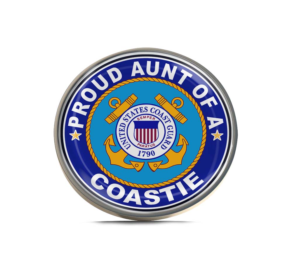 Proud Aunt of a Coastie U.S. Coast Guard Limited Edition Lapel Pin Exclusive Metal Brooch Badge Accessories For Backpack, Clothes, Hats | Cute Gifts and Collectibles