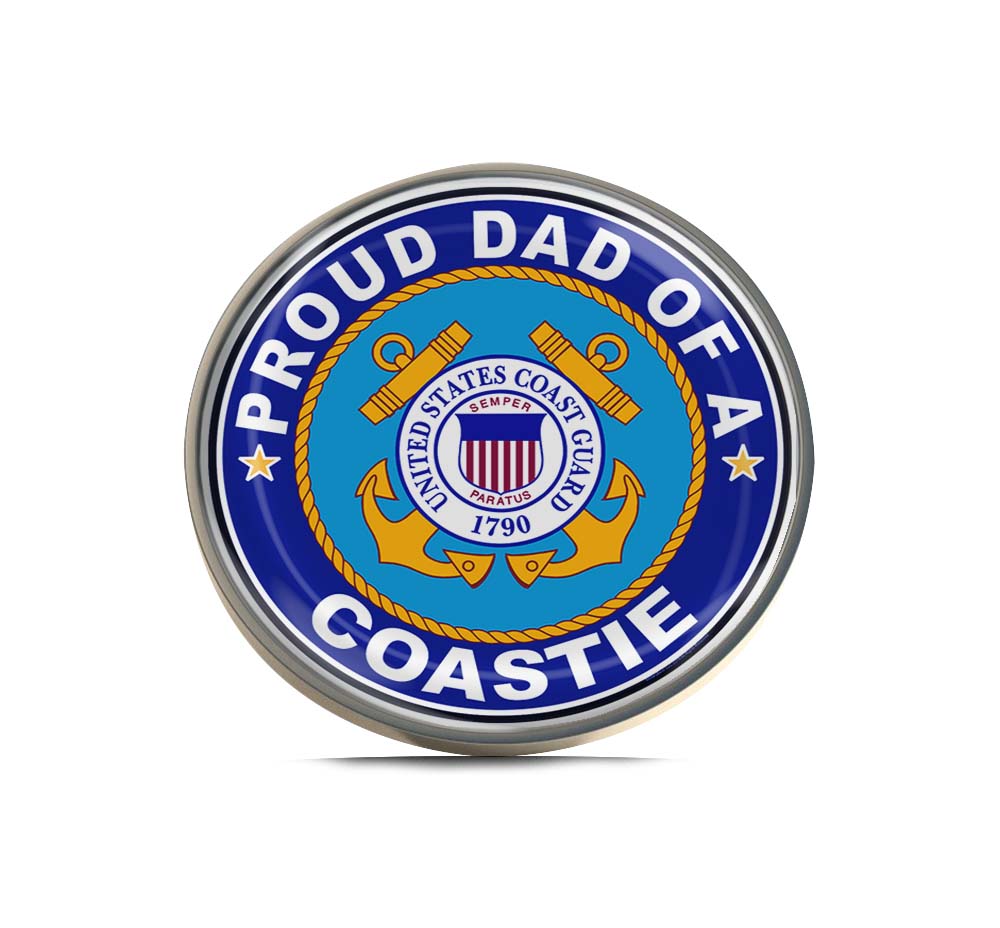 Proud Dad of a Coastie U.S. Coast Guard Limited Edition Lapel Pin Exclusive Metal Brooch Badge Accessories For Backpack, Clothes, Hats | Cute Gifts and Collectibles