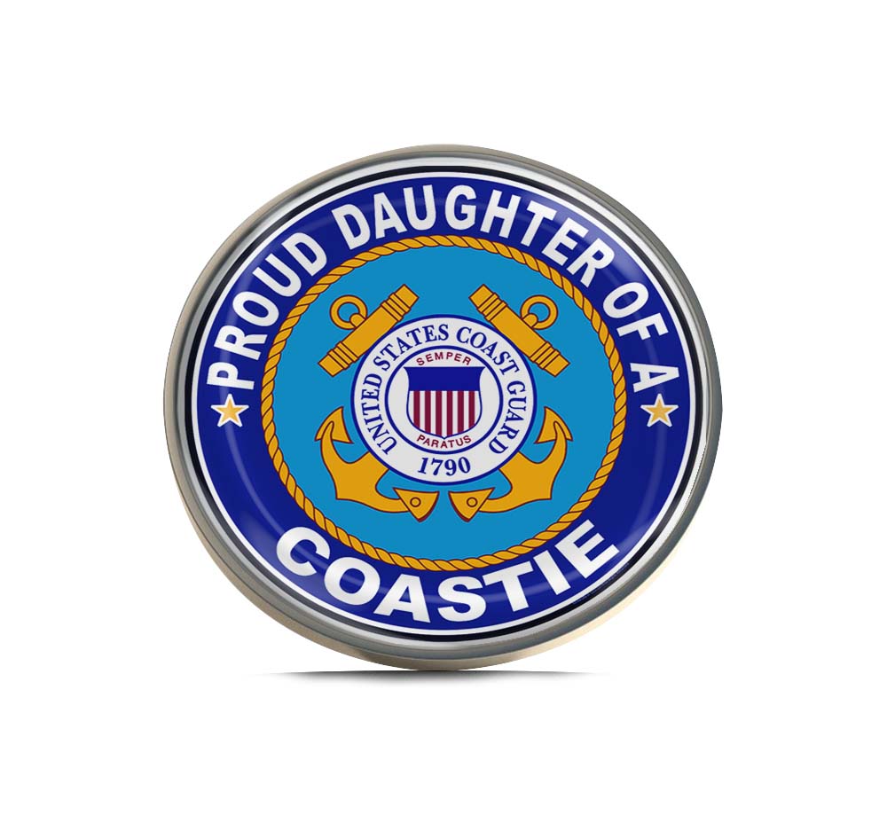 Proud Daughter of a Coastie U.S. Coast Guard Limited Edition Lapel Pin Exclusive Metal Brooch Badge Accessories For Backpack, Clothes, Hats | Cute Gifts and Collectibles