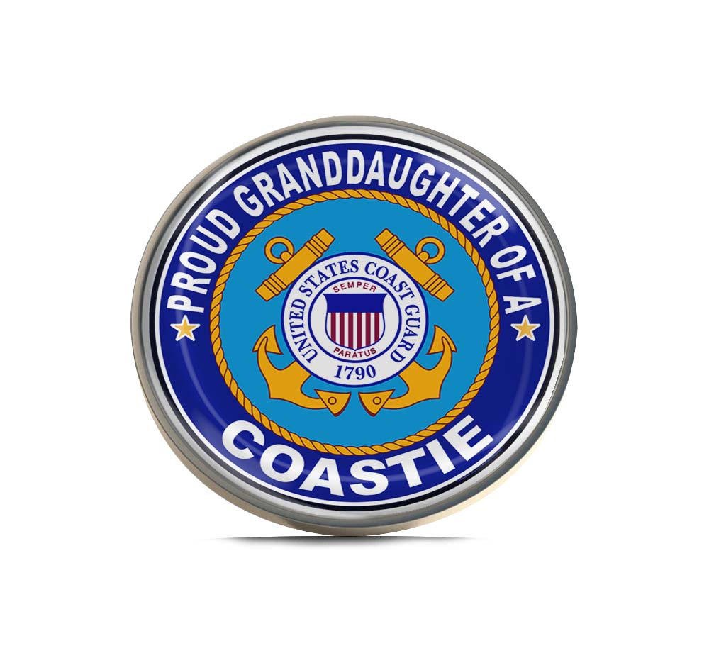 Proud Granddaughter of a Coastie U.S. Coast Guard Limited Edition Lapel Pin Exclusive Metal Brooch Badge Accessories For Backpack, Clothes, Hats | Cute Gifts and Collectibles