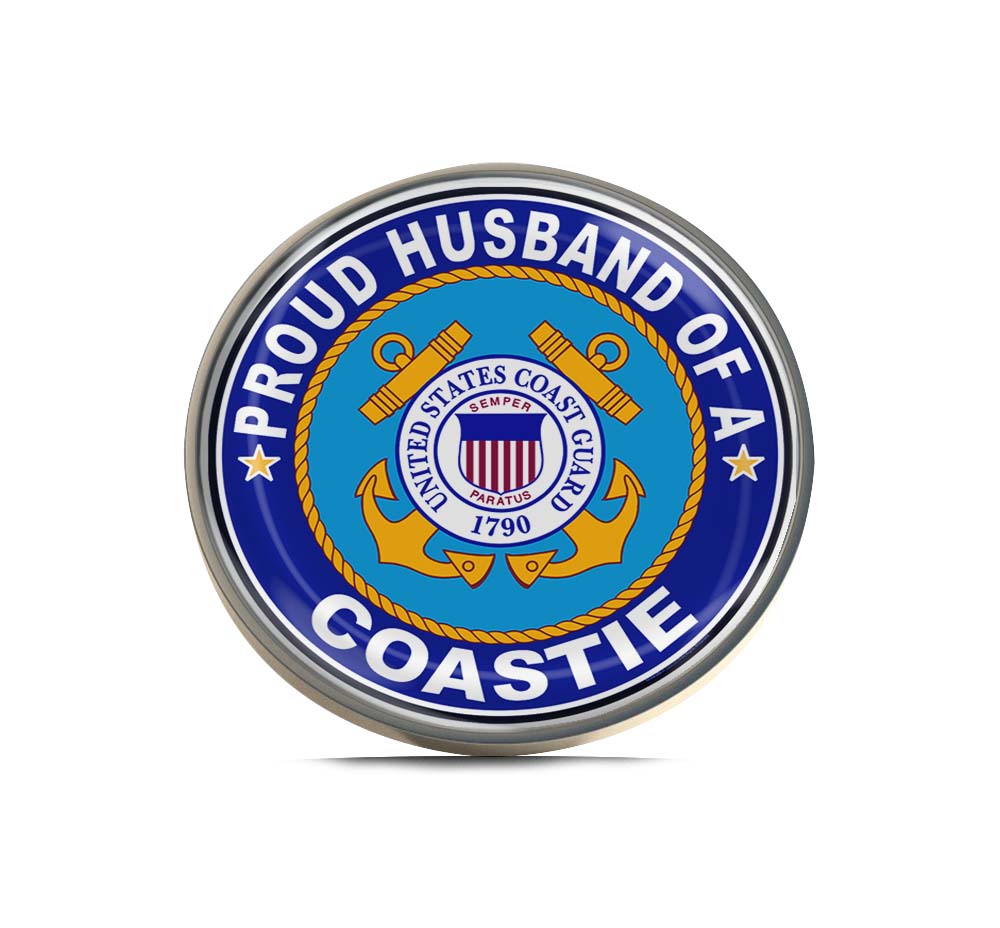 Proud Husband of a Coastie U.S. Coast Guard Limited Edition Lapel Pin Exclusive Metal Brooch Badge Accessories For Backpack, Clothes, Hats | Cute Gifts and Collectibles