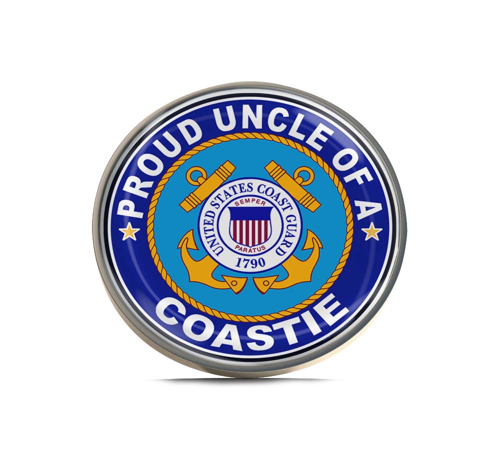 Proud Uncle of a Coastie U.S. Coast Guard Limited Edition Lapel Pin Exclusive Metal Brooch Badge Accessories For Backpack, Clothes, Hats | Cute Gifts and Collectibles