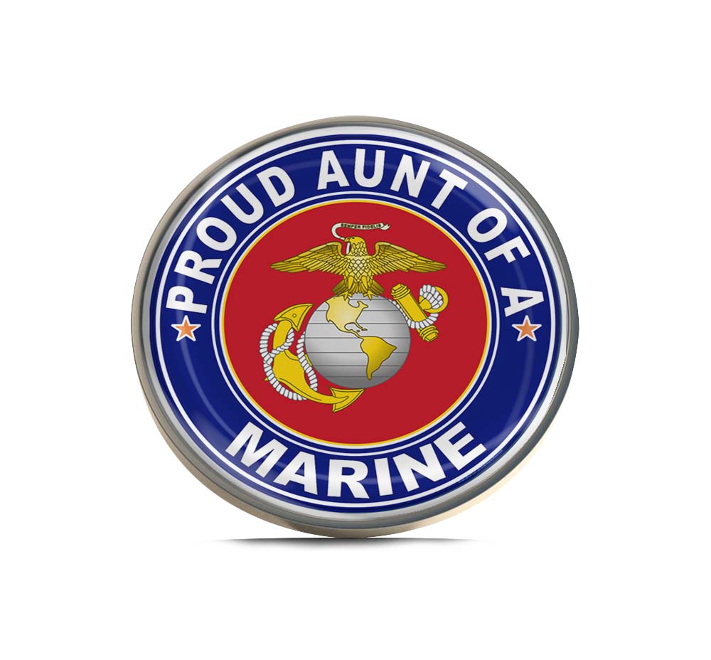 Proud Aunt of a Marine U.S. Marine Corps Limited Edition Lapel Pin Exclusive Metal Brooch Badge Accessories For Backpack, Clothes, Hats | Cute Gifts and Collectibles