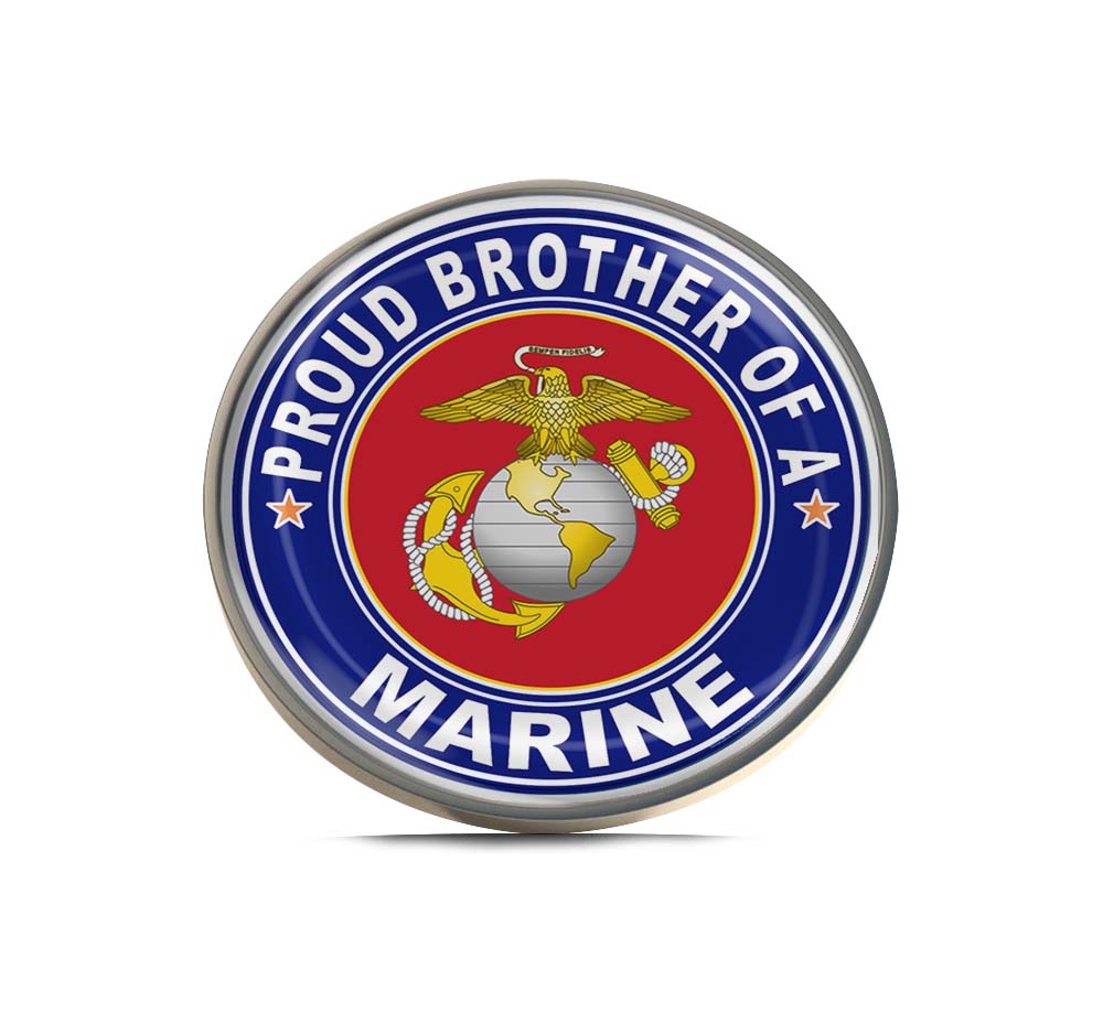 Proud Brother of a Marine U.S. Marine Corps Limited Edition Lapel Pin Exclusive Metal Brooch Badge Accessories For Backpack, Clothes, Hats | Cute Gifts and Collectibles