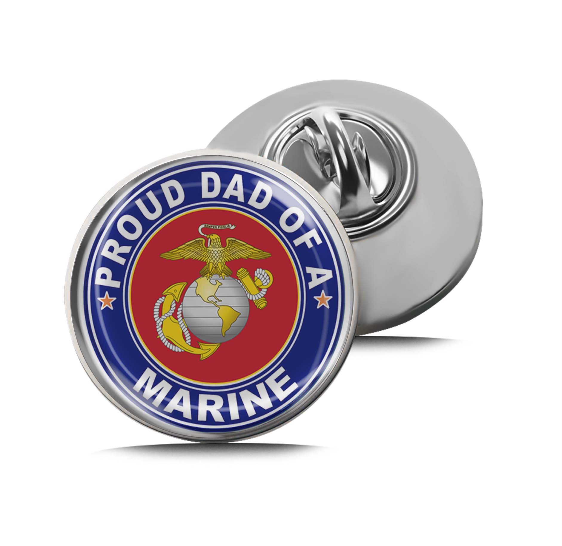 Proud Dad of a Marine U.S. Marine Corps Limited Edition Lapel Pin Exclusive Metal Brooch Badge Accessories For Backpack, Clothes, Hats | Cute Gifts and Collectibles