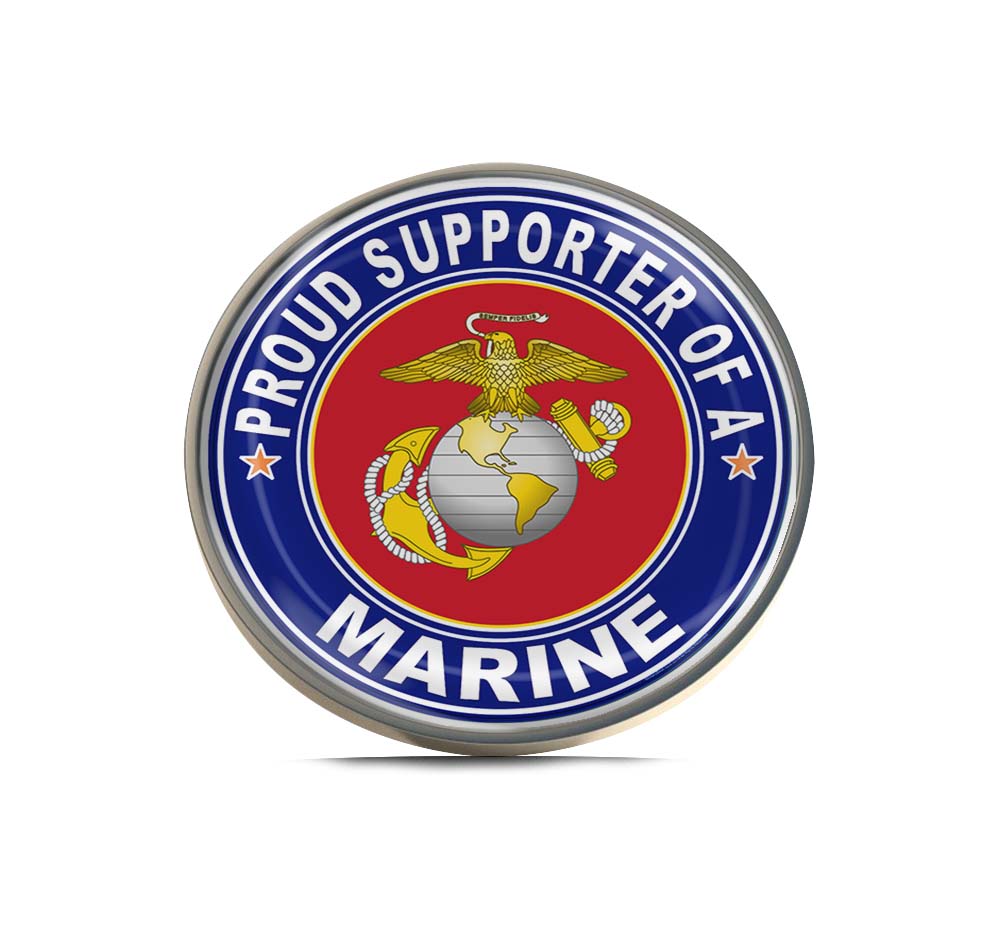 Proud Supporter of a Marine U.S. Marine Corps Limited Edition Lapel Pin Exclusive Metal Brooch Badge Accessories For Backpack, Clothes, Hats | Cute Gifts and Collectibles