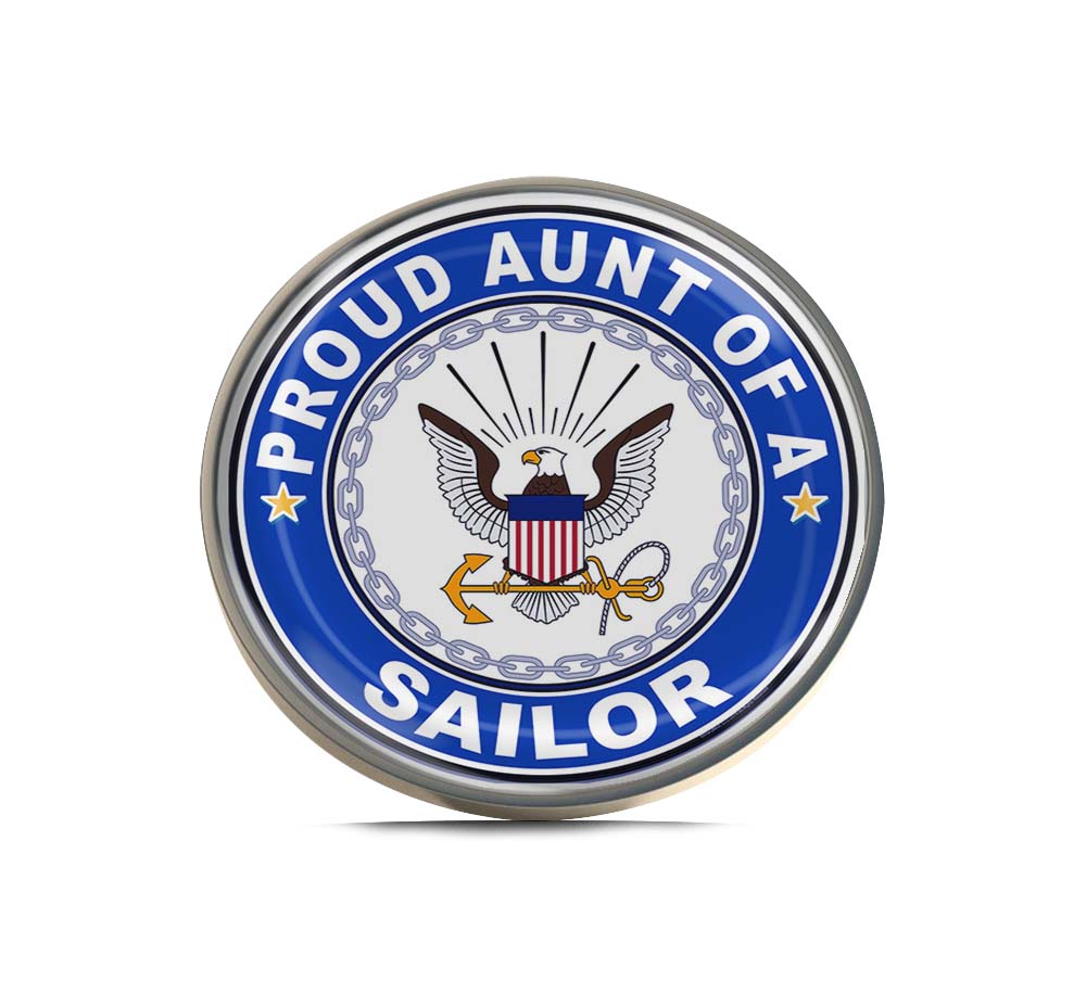 Proud Aunt of a Sailor U.S. Navy Limited Edition Lapel Pin Exclusive Metal Brooch Badge Accessories For Backpack, Clothes, Hats | Cute Gifts and Collectibles