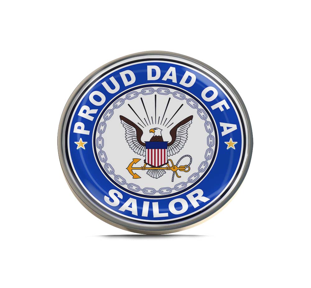 Proud Dad of a Sailor U.S. Navy Limited Edition Lapel Pin Exclusive Metal Brooch Badge Accessories For Backpack, Clothes, Hats | Cute Gifts and Collectibles
