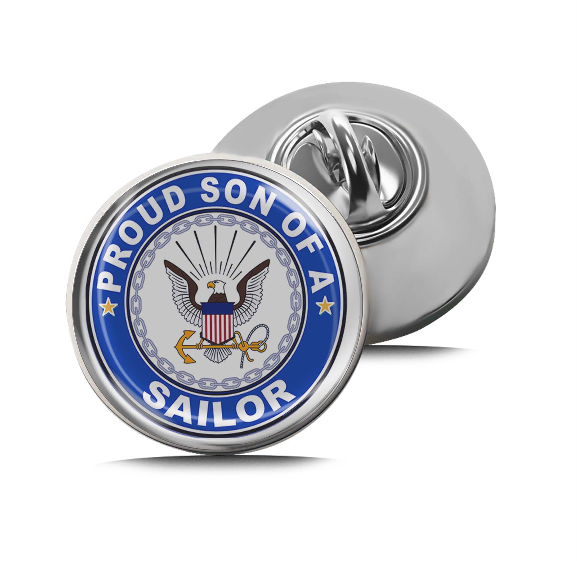 Proud Son of a Sailor U.S. Navy Limited Edition Lapel Pin Exclusive Metal Brooch Badge Accessories For Backpack, Clothes, Hats | Cute Gifts and Collectibles