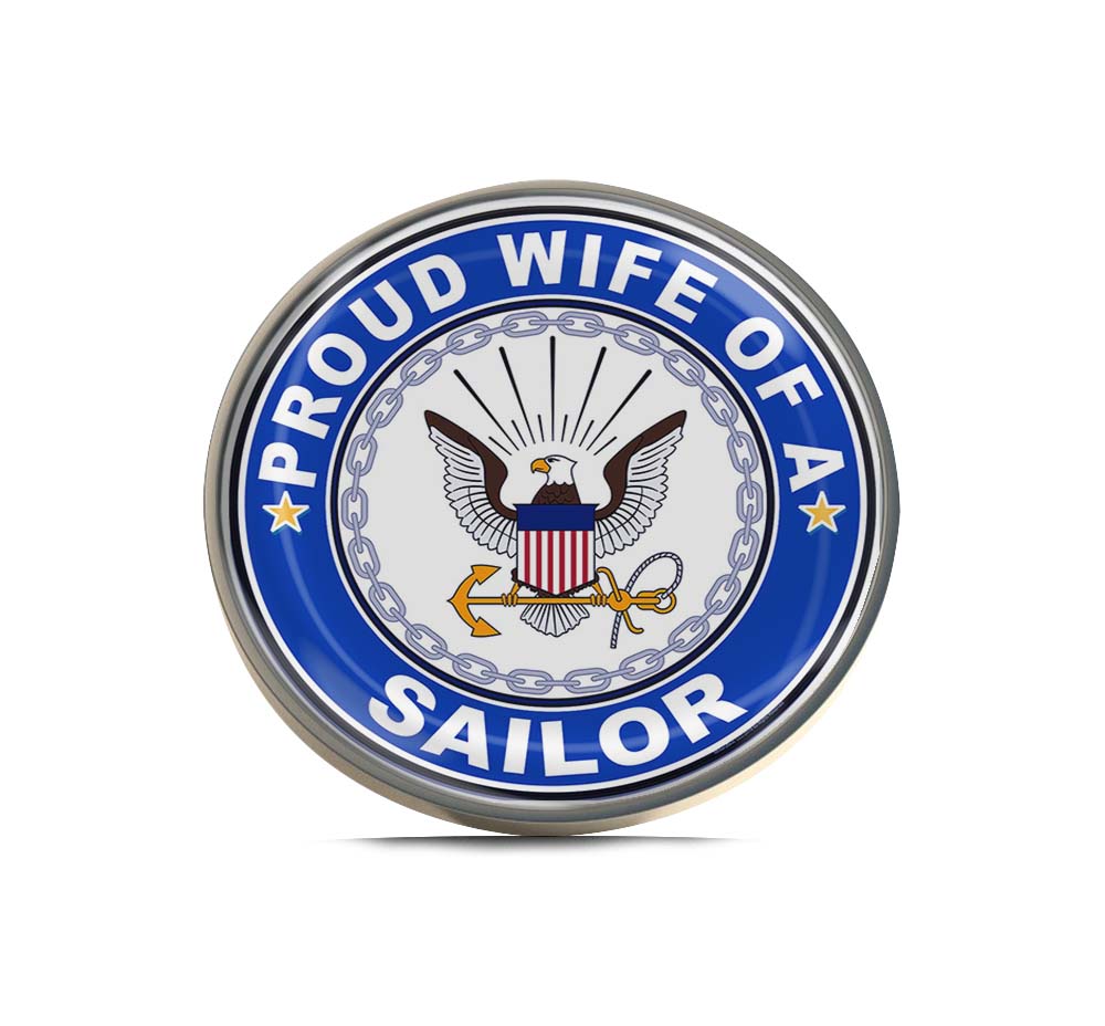 Proud Wife of a Sailor U.S. Navy Limited Edition Lapel Pin Exclusive Metal Brooch Badge Accessories For Backpack, Clothes, Hats | Cute Gifts and Collectibles