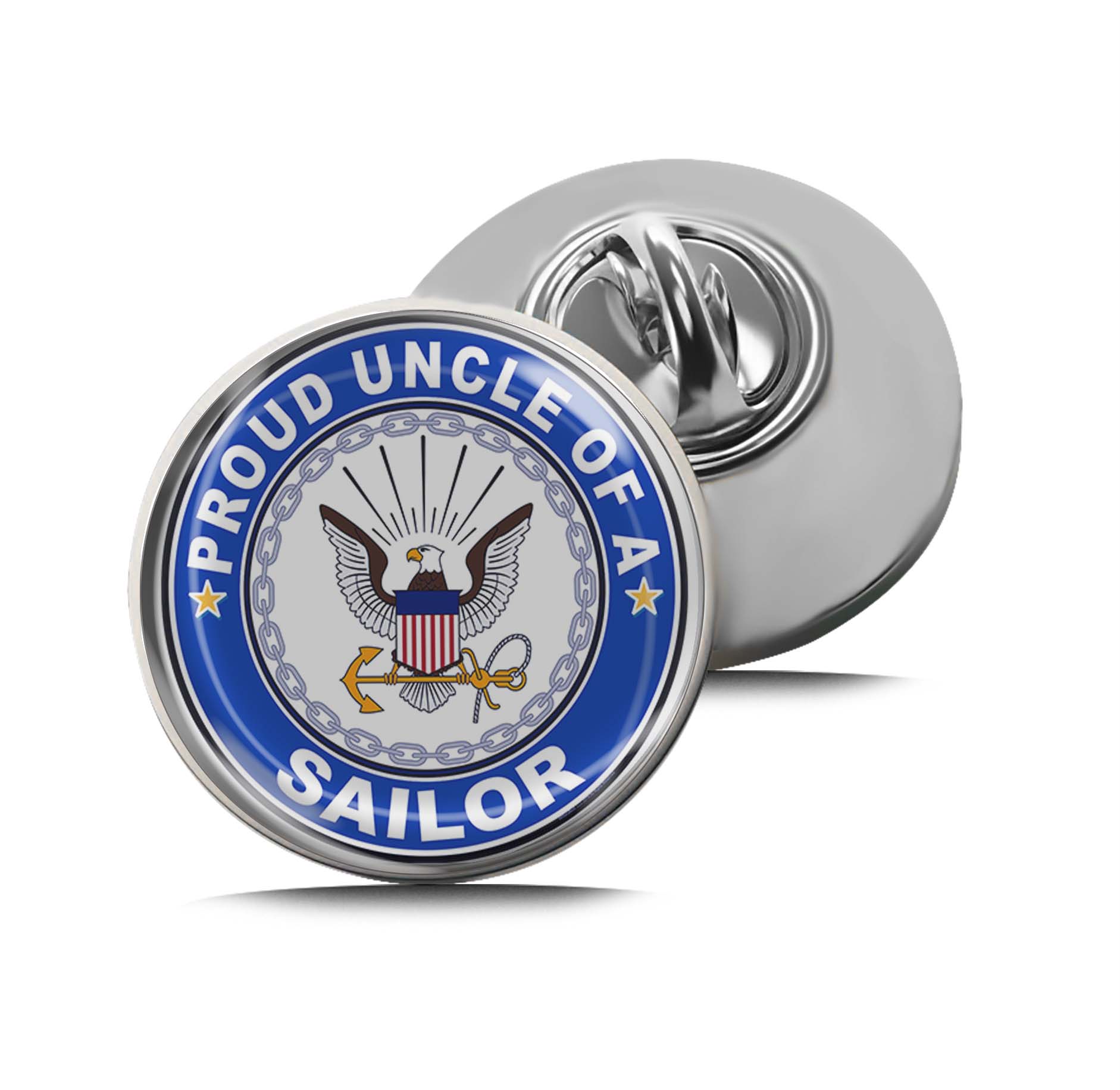 Proud Uncle of a Sailor U.S. Navy Limited Edition Lapel Pin Exclusive Metal Brooch Badge Accessories For Backpack, Clothes, Hats | Cute Gifts and Collectibles