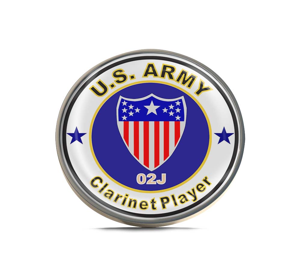 U.S. Army MOS 02J Clarinet Player Limited Edition Lapel Pin Exclusive Metal Brooch Badge Accessories For Backpack, Clothes, Hats | Cute Gifts and Collectibles