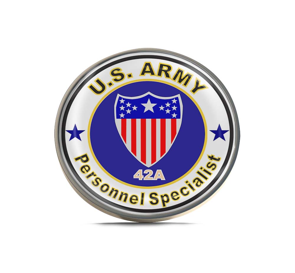 U.S. Army MOS 42A Personnel Specialist Limited Edition Lapel Pin Exclusive Metal Brooch Badge Accessories For Backpack, Clothes, Hats | Cute Gifts and Collectibles
