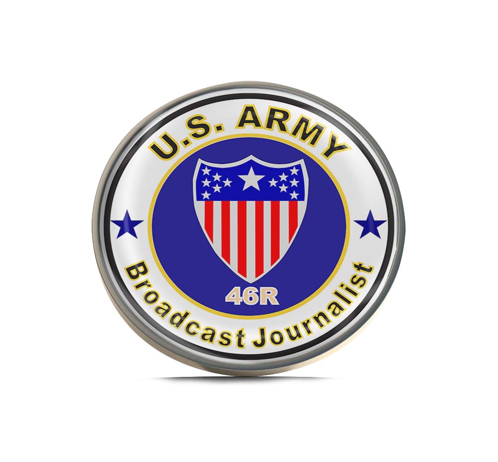 U.S. Army MOS 46R Broadcasting Journalist Limited Edition Lapel Pin Exclusive Metal Brooch Badge Accessories For Backpack, Clothes, Hats | Cute Gifts and Collectibles