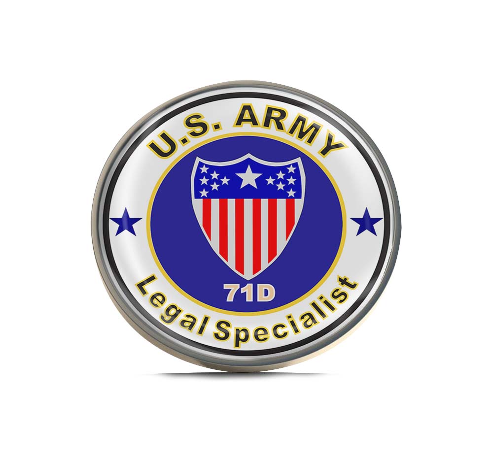 U.S. Army MOS 71D Legal Specialist Limited Edition Lapel Pin Exclusive Metal Brooch Badge Accessories For Backpack, Clothes, Hats | Cute Gifts and Collectibles