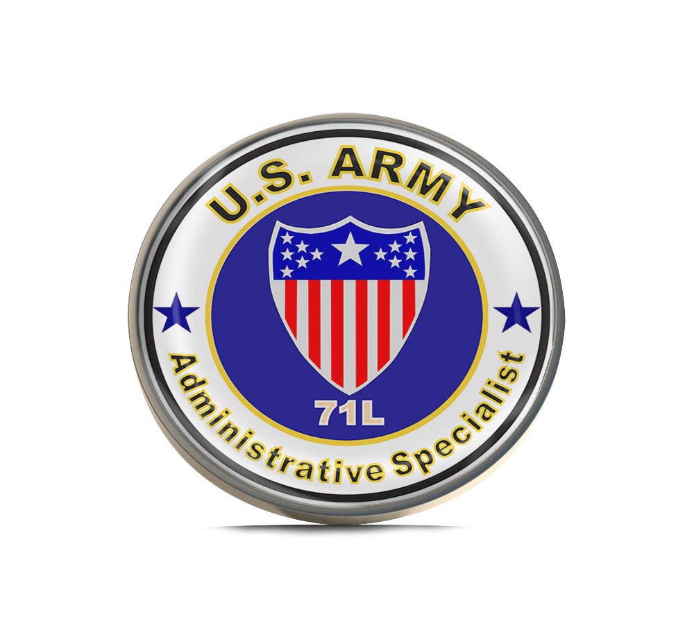 U.S. Army MOS 71L Administrative Specialist Limited Edition Lapel Pin Exclusive Metal Brooch Badge Accessories For Backpack, Clothes, Hats | Cute Gifts and Collectibles