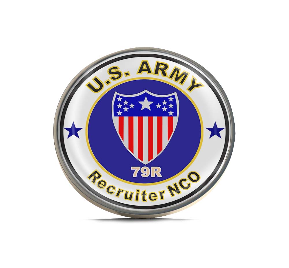 U.S. Army MOS 79R Recruiter NCO Limited Edition Lapel Pin Exclusive Metal Brooch Badge Accessories For Backpack, Clothes, Hats | Cute Gifts and Collectibles