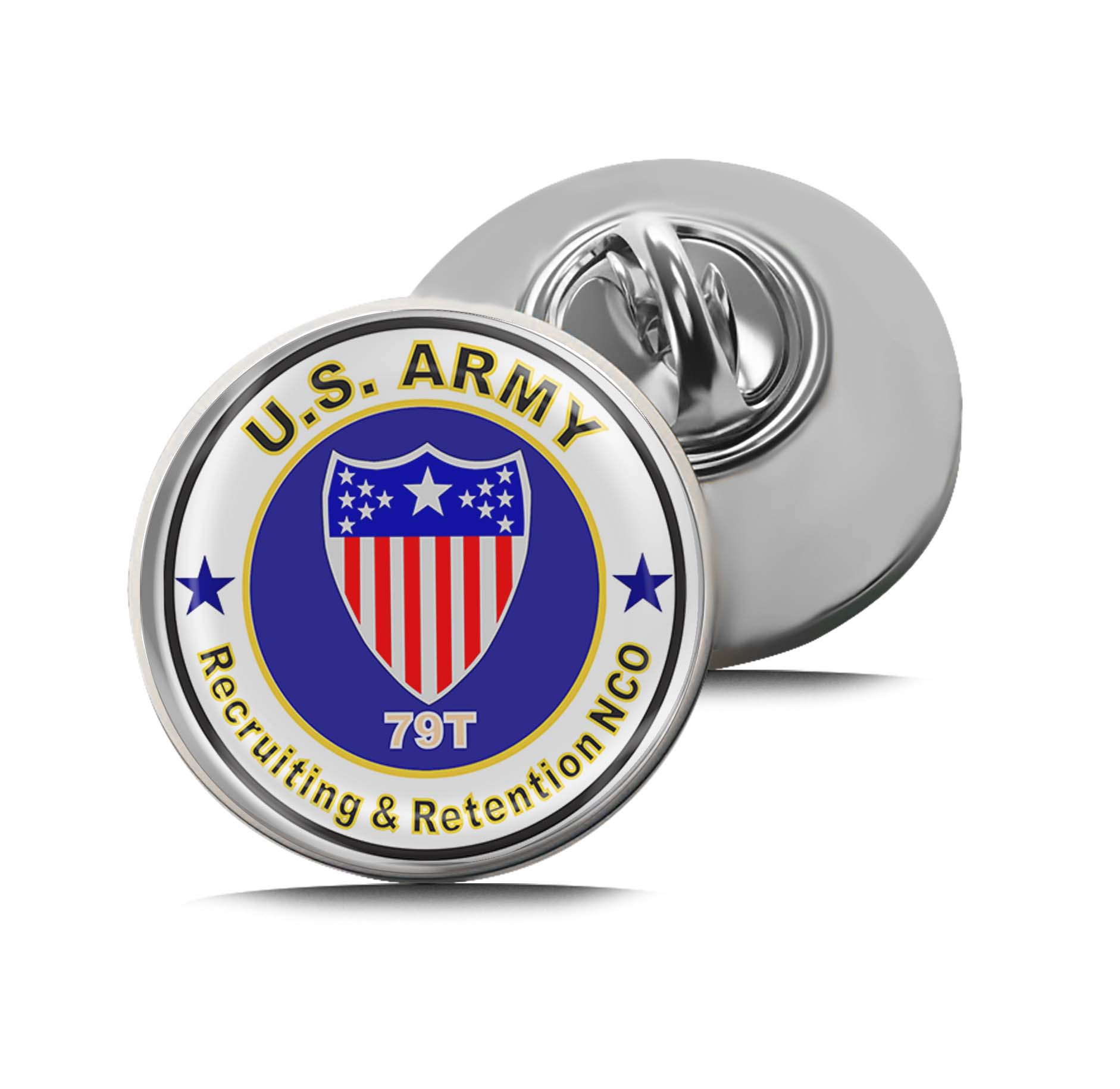 U.S. Army MOS 79T Recruiting & Retention NCO Limited Edition Lapel Pin Exclusive Metal Brooch Badge Accessories For Backpack, Clothes, Hats | Cute Gifts and Collectibles