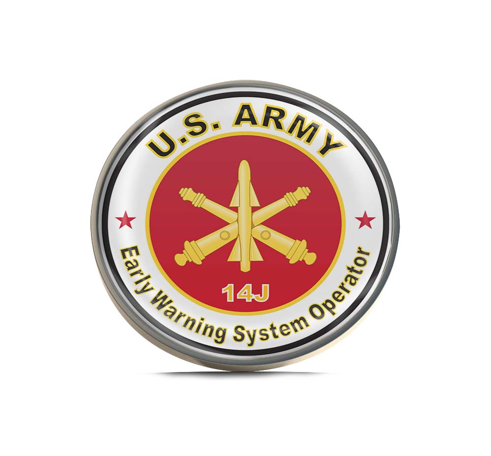 U.S. Army MOS 14J Early Warning System Operator Limited Edition Lapel Pin Exclusive Metal Brooch Badge Accessories For Backpack, Clothes, Hats | Cute Gifts and Collectibles