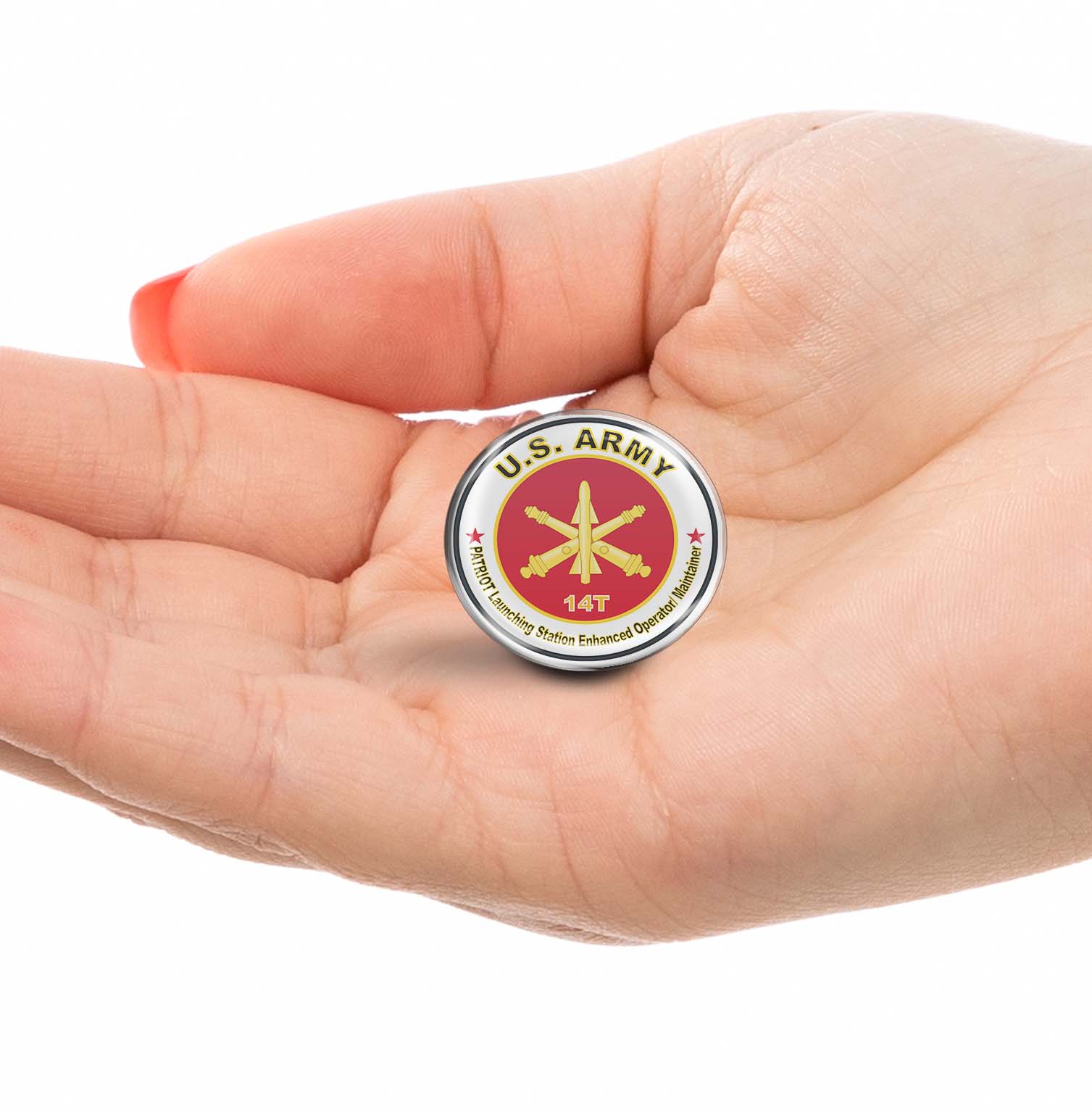 U.S. Army MOS 14T PATRIOT Launching Station Enhanced Operator Maintainer Limited Edition Lapel Pin Exclusive Metal Brooch Badge Accessories For Backpack, Clothes, Hats | Cute Gifts and Collectibles