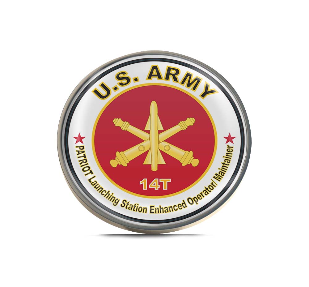 U.S. Army MOS 14T PATRIOT Launching Station Enhanced Operator Maintainer Limited Edition Lapel Pin Exclusive Metal Brooch Badge Accessories For Backpack, Clothes, Hats | Cute Gifts and Collectibles