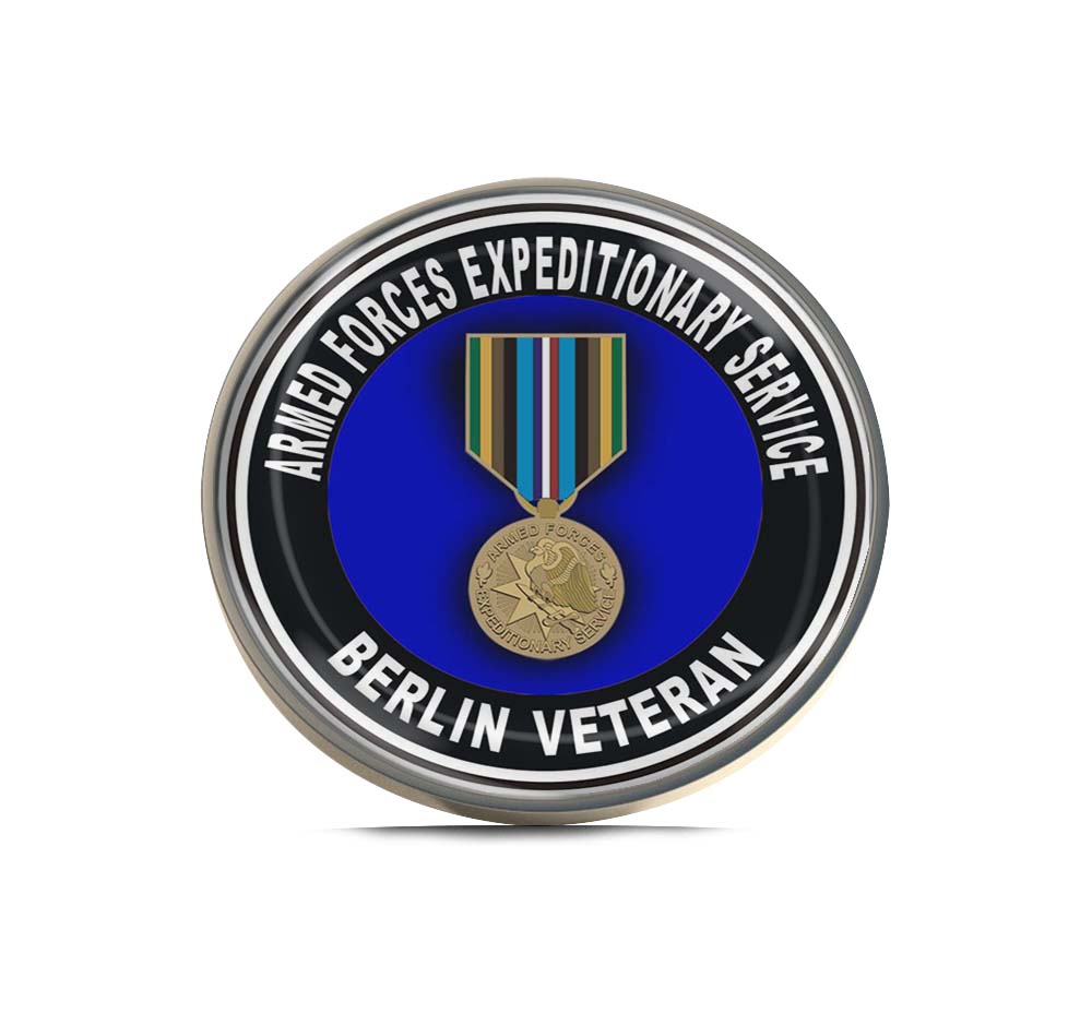 Armed Forces Expeditionary Medal Berlin Limited Edition Lapel Pin Exclusive Metal Brooch Badge Accessories For Backpack, Clothes, Hats | Cute Gifts and Collectibles
