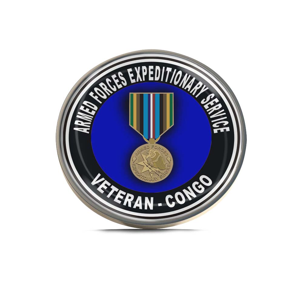 Armed Forces Expeditionary Medal Congo Limited Edition Lapel Pin Exclusive Metal Brooch Badge Accessories For Backpack, Clothes, Hats | Cute Gifts and Collectibles