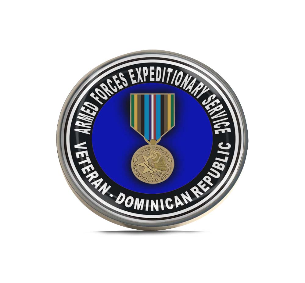 Armed Forces Expeditionary Medal Dominican Republic Limited Edition Lapel Pin Exclusive Metal Brooch Badge Accessories For Backpack, Clothes, Hats | Cute Gifts and Collectibles