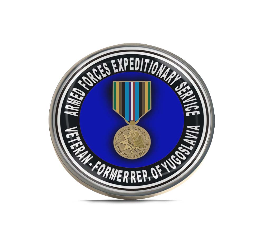 Armed Forces Expeditionary Medal Former Republic of Yugoslavia Limited Edition Lapel Pin Exclusive Metal Brooch Badge Accessories For Backpack, Clothes, Hats | Cute Gifts and Collectibles