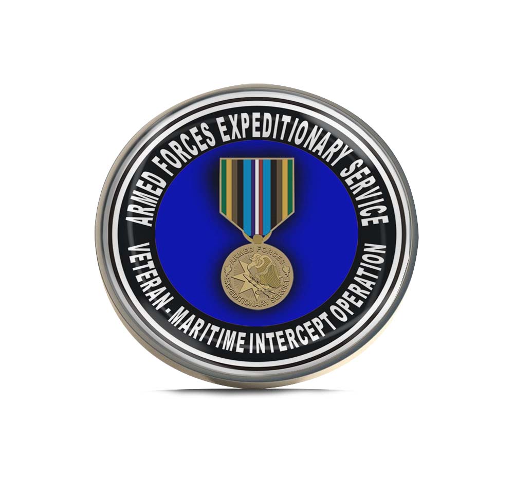 Armed Forces Expeditionary Medal Maritime Intercept Operation Limited Edition Lapel Pin Exclusive Metal Brooch Badge Accessories For Backpack, Clothes, Hats | Cute Gifts and Collectibles