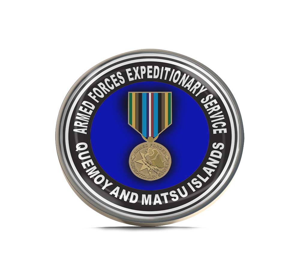 Armed Forces Expeditionary Medal Quemoy Matsu Islands Limited Edition Lapel Pin Exclusive Metal Brooch Badge Accessories For Backpack, Clothes, Hats | Cute Gifts and Collectibles