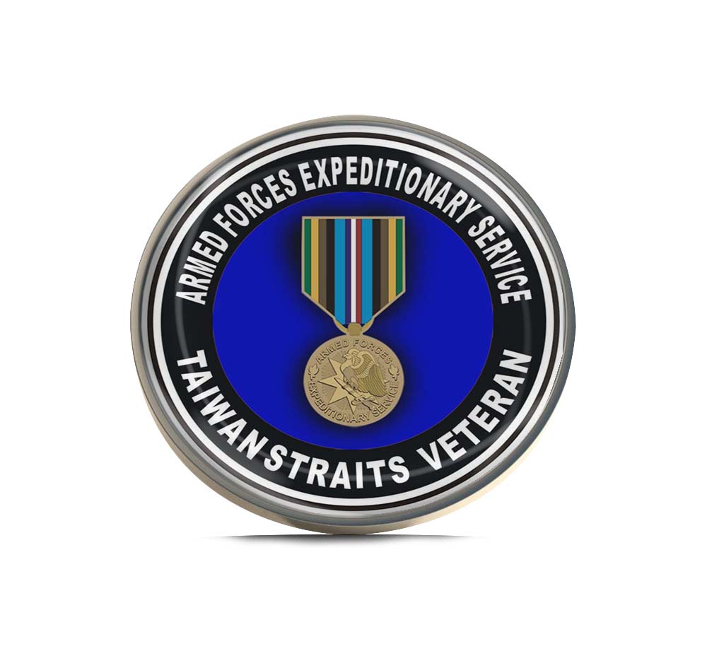 Armed Forces Expeditionary Medal Taiwan Straits Limited Edition Lapel Pin Exclusive Metal Brooch Badge Accessories For Backpack, Clothes, Hats | Cute Gifts and Collectibles