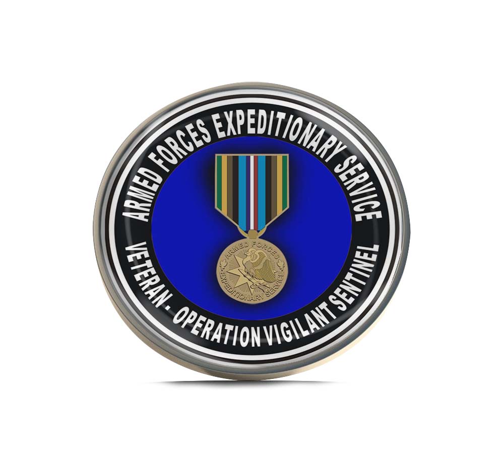 Armed Forces Expeditionary Medal Vigilant Sentinel Limited Edition Lapel Pin Exclusive Metal Brooch Badge Accessories For Backpack, Clothes, Hats | Cute Gifts and Collectibles