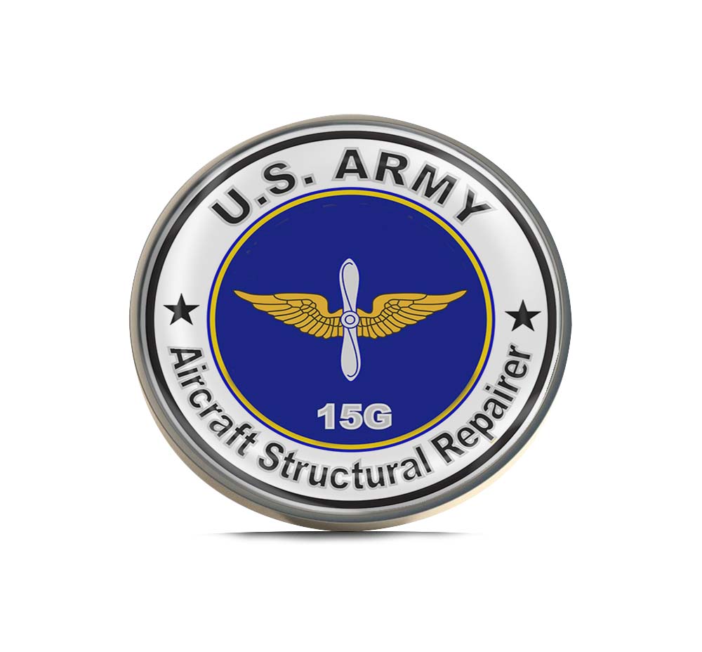 U.S. Army MOS 15G Aircraft Structural Repairer Limited Edition Lapel Pin Exclusive Metal Brooch Badge Accessories For Backpack, Clothes, Hats | Cute Gifts and Collectibles