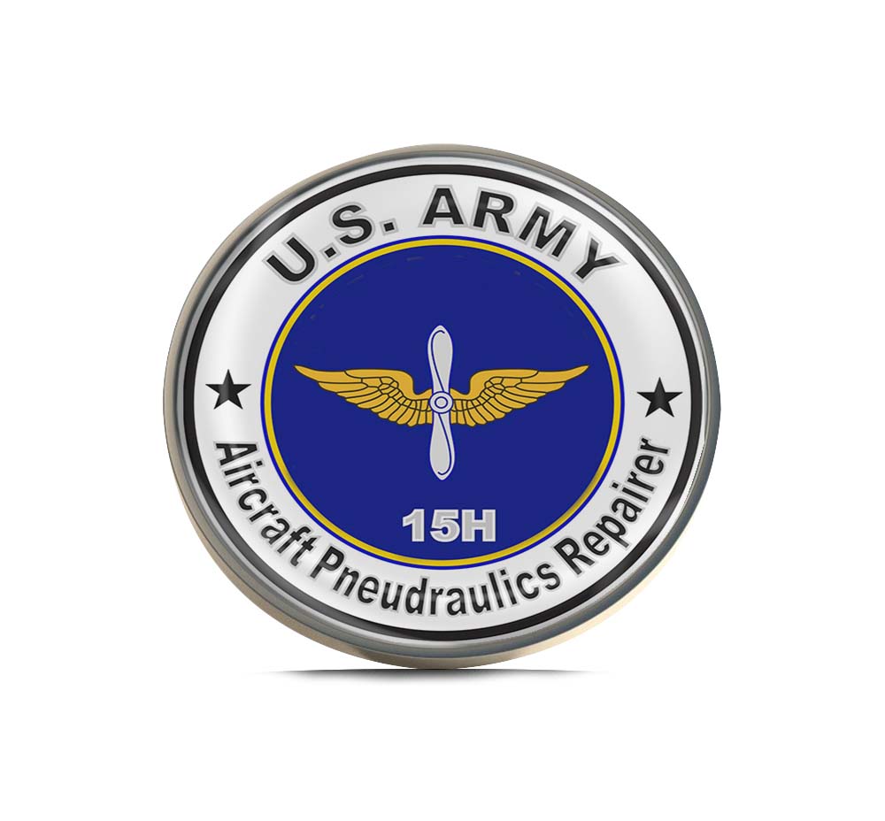 U.S. Army MOS 15H Aircraft Pneudraulics Repairer Limited Edition Lapel Pin Exclusive Metal Brooch Badge Accessories For Backpack, Clothes, Hats | Cute Gifts and Collectibles