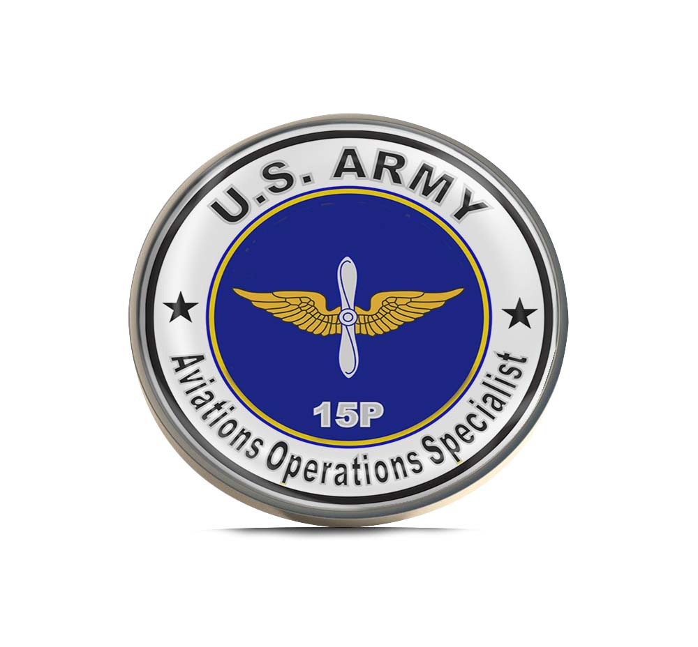 U.S. Army MOS 15P Aviations Operations Specialist Limited Edition Lapel Pin Exclusive Metal Brooch Badge Accessories For Backpack, Clothes, Hats | Cute Gifts and Collectibles