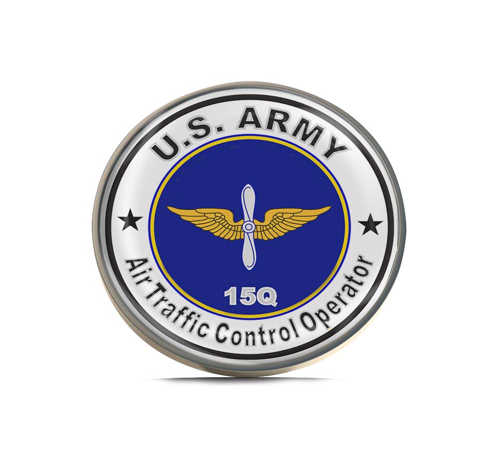 U.S. Army MOS 15Q Air Traffic Control Operator Limited Edition Lapel Pin Exclusive Metal Brooch Badge Accessories For Backpack, Clothes, Hats | Cute Gifts and Collectibles
