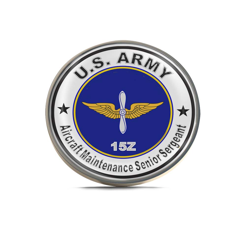 U.S. Army MOS 15Z Aircraft Maintenance Senior Sergeant Limited Edition Lapel Pin Exclusive Metal Brooch Badge Accessories For Backpack, Clothes, Hats | Cute Gifts and Collectibles