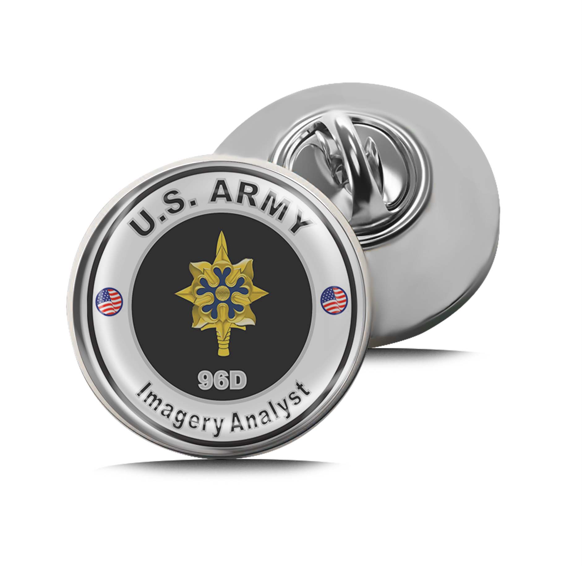 U.S. Army MOS 96D Imagery Analyst Limited Edition Lapel Pin Exclusive Metal Brooch Badge Accessories For Backpack, Clothes, Hats | Cute Gifts and Collectibles