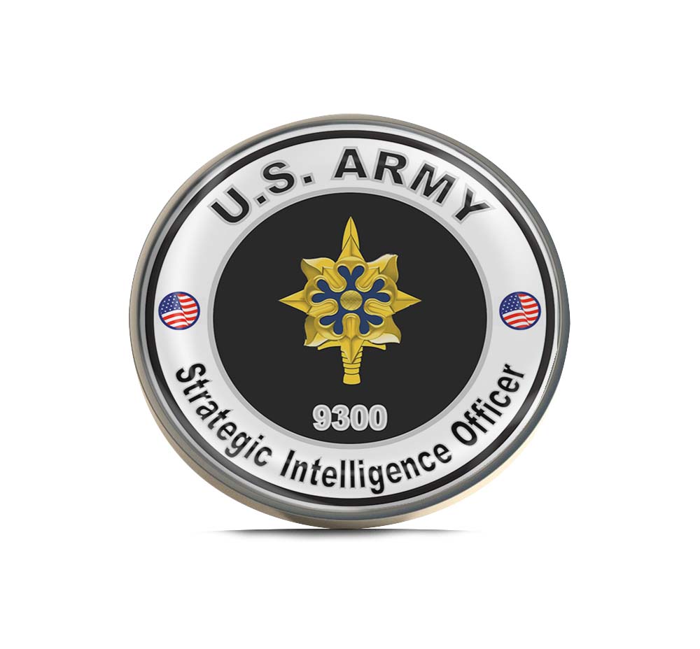 U.S. Army MOS 9300 Strategic Intelligence Officer Limited Edition Lapel Pin Exclusive Metal Brooch Badge Accessories For Backpack, Clothes, Hats | Cute Gifts and Collectibles