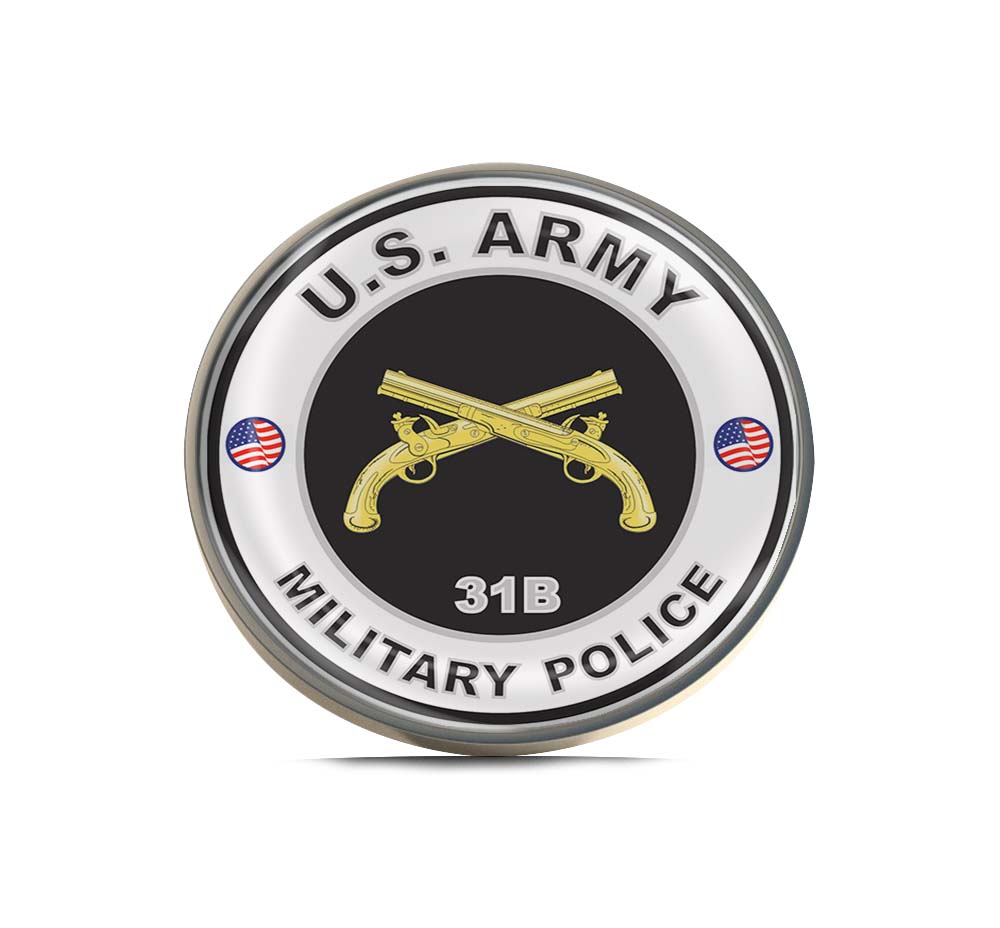 U.S. Army MOS 31B Military Police Limited Edition Lapel Pin Exclusive Metal Brooch Badge Accessories For Backpack, Clothes, Hats | Cute Gifts and Collectibles