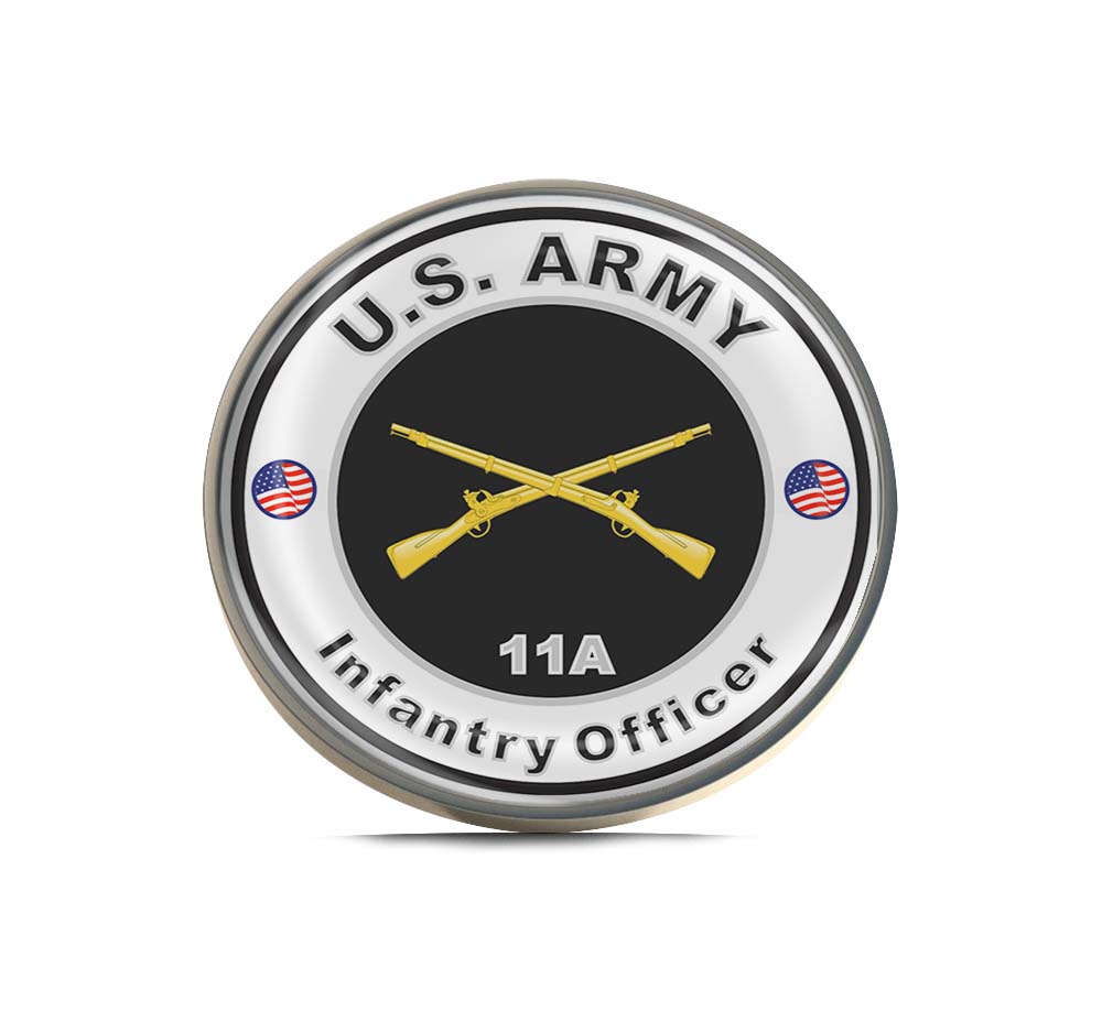 U.S. Army MOS 11A Infantry Officer Limited Edition Lapel Pin Exclusive Metal Brooch Badge Accessories For Backpack, Clothes, Hats | Cute Gifts and Collectibles