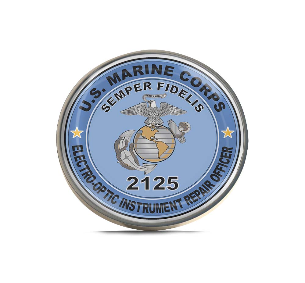 U.S.M.C. MOS 2125 Electro-Optic Instrument Repair Officer Limited Edition Lapel Pin Exclusive Metal Brooch Badge Accessories For Backpack, Clothes, Hats | Cute Gifts and Collectibles