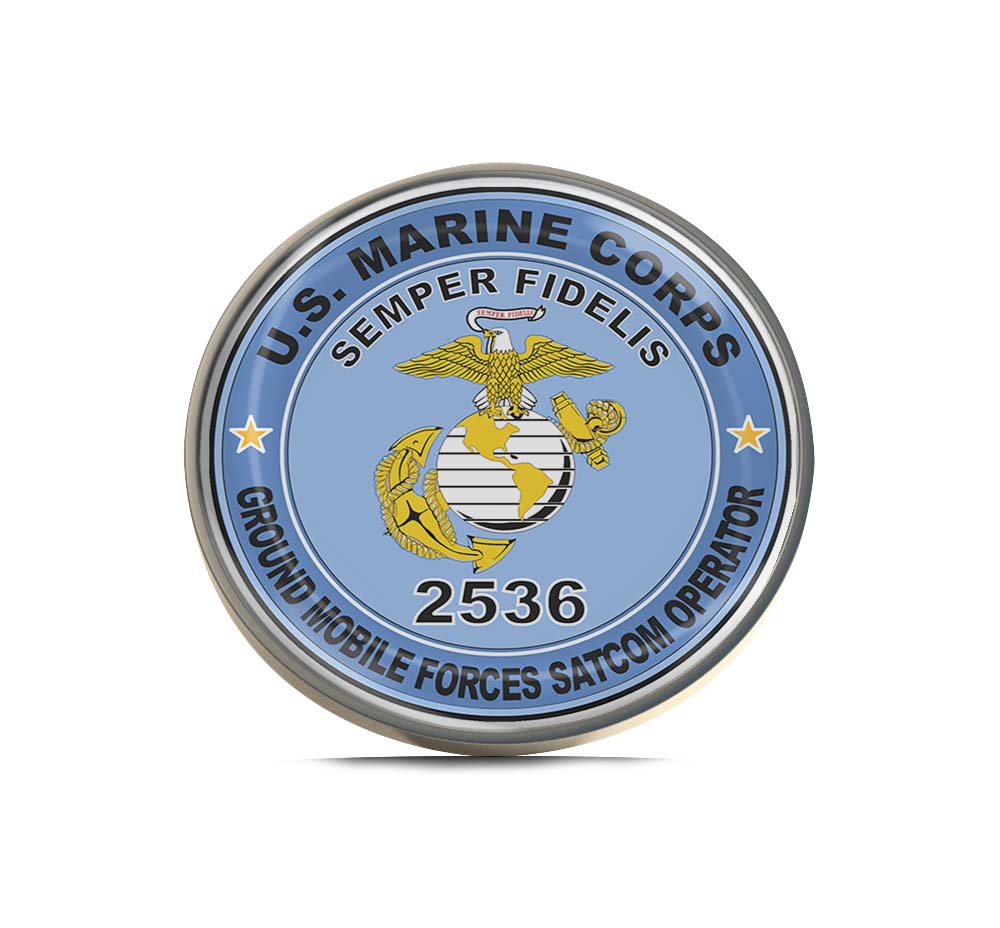 U.S.M.C. MOS 2536 Ground Mobile Forces SATCOM Operator Limited Edition Lapel Pin Exclusive Metal Brooch Badge Accessories For Backpack, Clothes, Hats | Cute Gifts and Collectibles