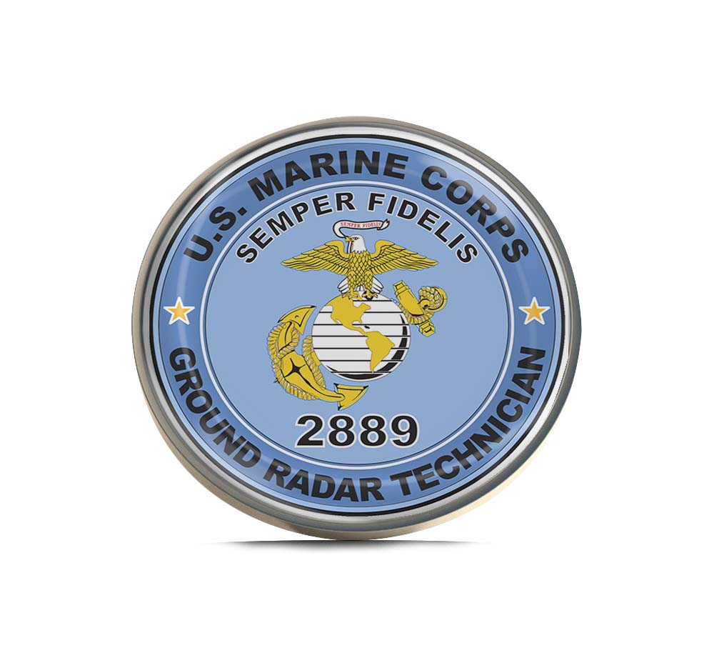U.S.M.C. MOS 2889 Ground Radar Technician Limited Edition Lapel Pin Exclusive Metal Brooch Badge Accessories For Backpack, Clothes, Hats | Cute Gifts and Collectibles