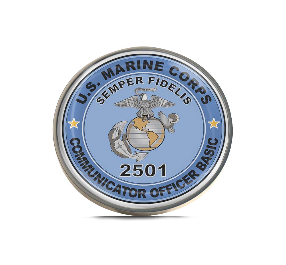 U.S.M.C. MOS 2501 Communicator Officer Basic Limited Edition Lapel Pin Exclusive Metal Brooch Badge Accessories For Backpack, Clothes, Hats | Cute Gifts and Collectibles
