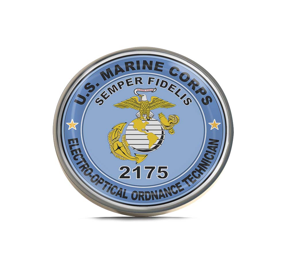 U.S.M.C. MOS 2175 Electro-Optical Ordnance Technician Limited Edition Lapel Pin Exclusive Metal Brooch Badge Accessories For Backpack, Clothes, Hats | Cute Gifts and Collectibles