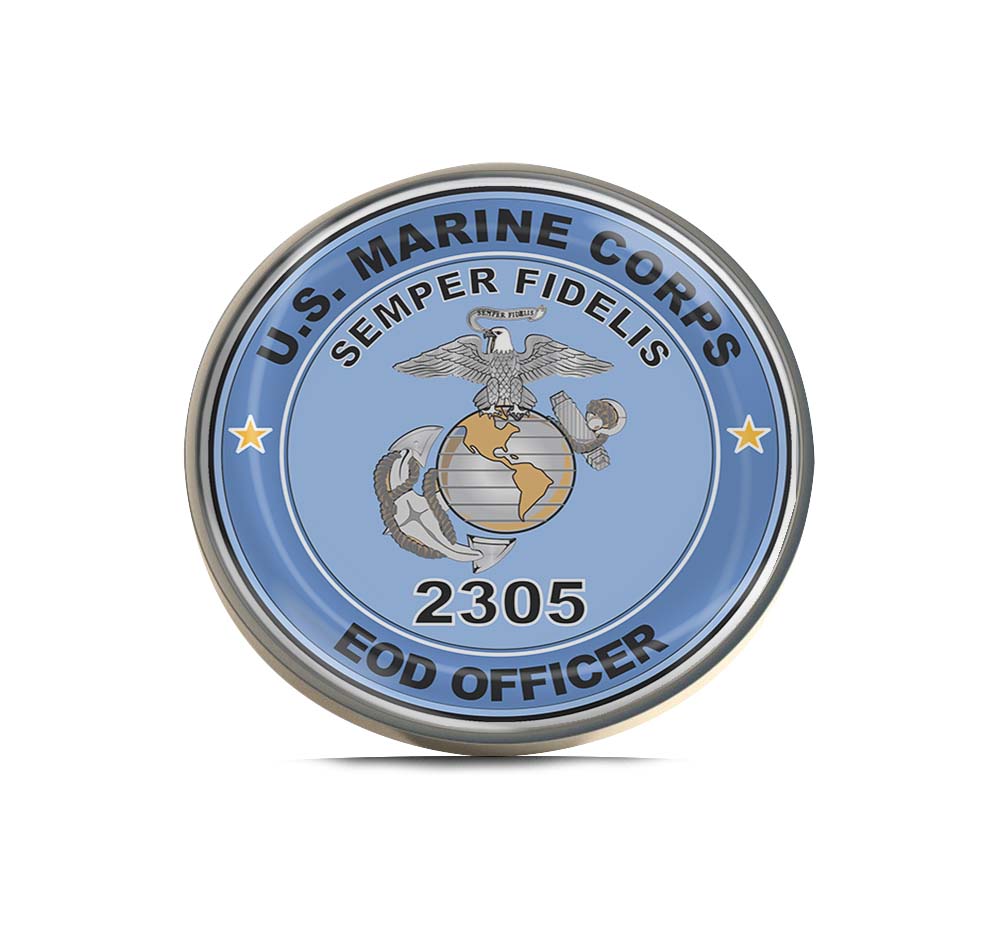 U.S.M.C. MOS 2305 EOD Officer Limited Edition Lapel Pin Exclusive Metal Brooch Badge Accessories For Backpack, Clothes, Hats | Cute Gifts and Collectibles