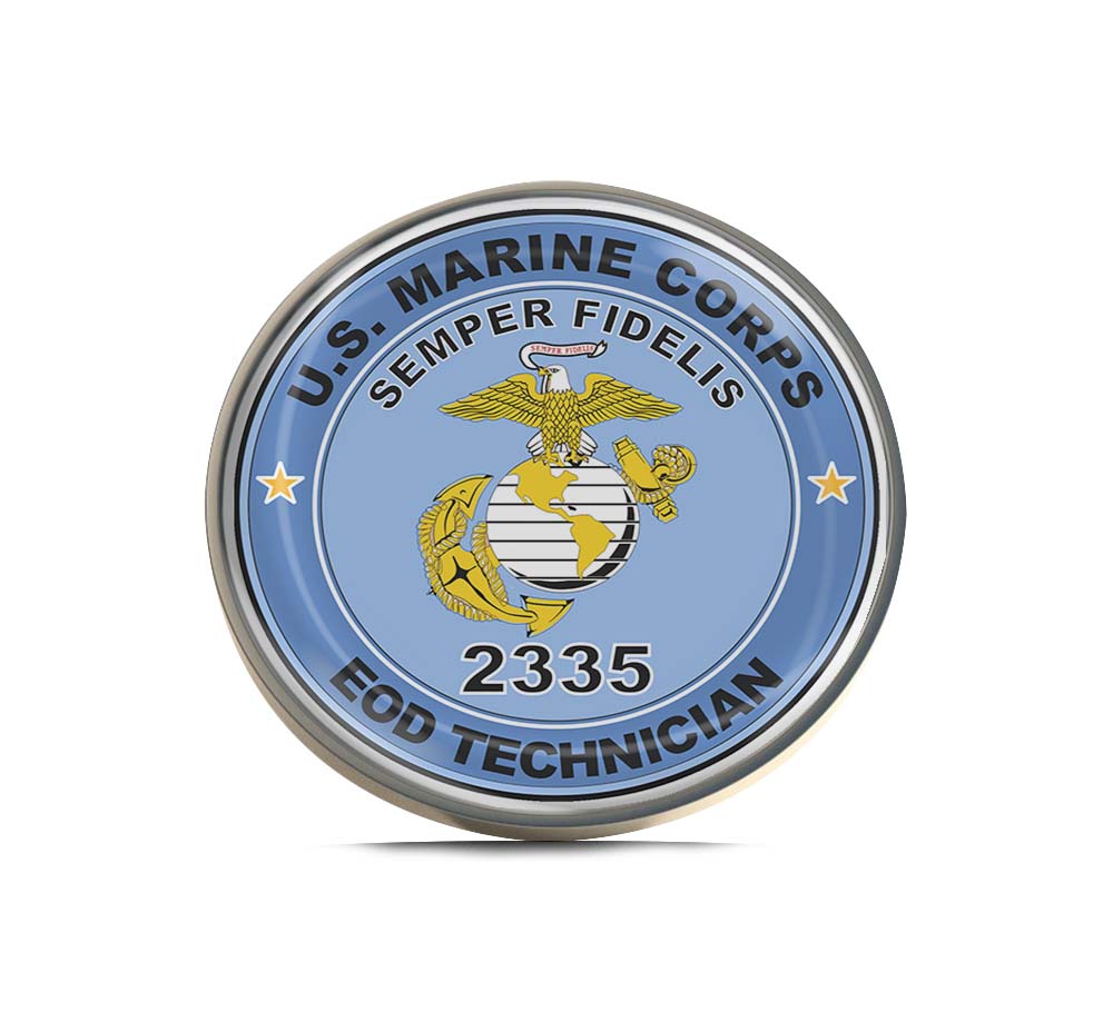 U.S.M.C. MOS 2335 EOD Technician Limited Edition Lapel Pin Exclusive Metal Brooch Badge Accessories For Backpack, Clothes, Hats | Cute Gifts and Collectibles